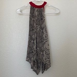 Free people open back shirt